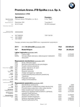 BMW X4 G02 SUV 30i 252KM 2020 BMW X4 (G02) xDrive 30 Salon Polska, zdjęcie 10