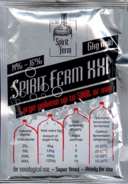 SPIRIT FERM XXL 25-500L drożdże gorzelnicze