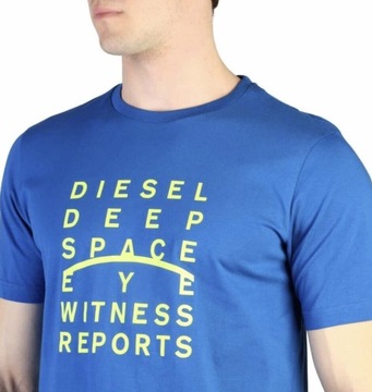 T-shirt koszulka męska DIESEL niebieska r. M