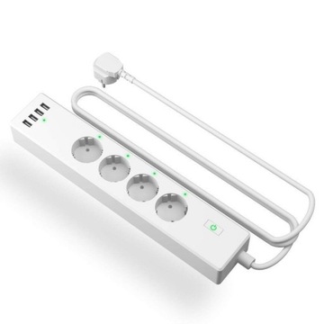 Интеллектуальный удлинитель Wi-Fi Meross 4x AC + 4x USB