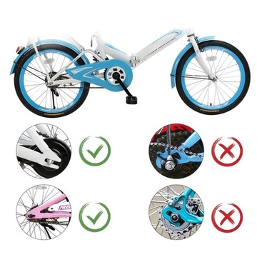 КОМПЛЕКТ РЕГУЛИРУЕМЫХ БОКОВЫХ ВЕЛОСИПЕДНЫХ КОЛЕС 12–20 ДЮЙМОВ С ЦВЕТНОЙ ПОДСВЕТКОЙ x 2