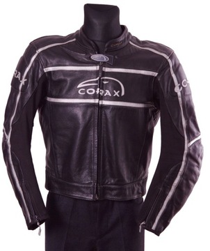 -30%CORAX- MOTOCYKLOWA KURTKA SKÓRZANA- 48