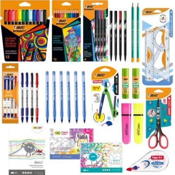 Мега Шкільний набір BIC Велика XXL для класів 4-8 | 53 Елементи