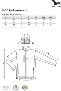 Kurtka SOFTSHELL z własnym nadrukiem LOGO Męska S