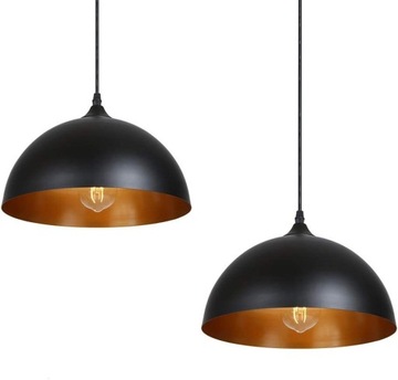 Lampa Wisząca Żyrandol Industrialna 30cm 2szt