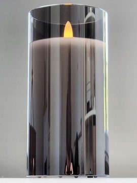 СТЕКЛЯННАЯ СВЕЧА СВЕТОДИОДНАЯ СВЕЧА СТЕКЛЯННАЯ СВЕЧА ИЗ ДОПЧЕНОГО СТЕКЛА НА АККУМУЛЯТОРЕ