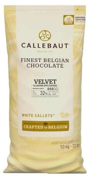 Czekolada Callebaut BIAŁA 32% W3 VELVET Finest Belgian Chocolate 10 kg