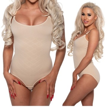 Body modelujące Mocno Wyszczuplające Brzuch Talię Na Ramiączkach XL/XXL