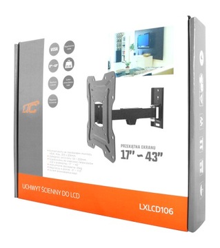 ПРОЧНАЯ ПОДВЕСКА ДЛЯ ТЕЛЕВИЗОРА 17–43 ДЮЙМА