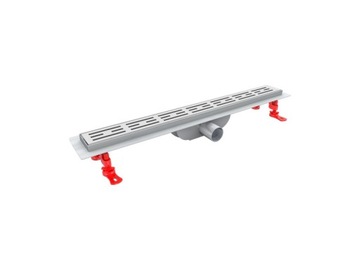 TYCNER ODPŁYW LINIOWY ALFA LINEAR INOX Z RUSZTEM N