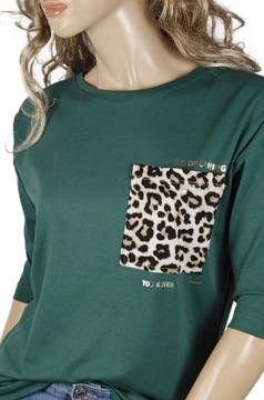 ELEGANCKA Bluzka t-shirt PREMIUM miła bawełna POLSKA marka LaTynka TOP