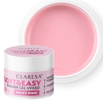 CLARESA SOFT&EASY ГЕЛЬ ДЛЯ НАРАЩИВАНИЯ НОГТЕЙ 45G ЦВЕТОВЫЕ ВАРИАНТЫ