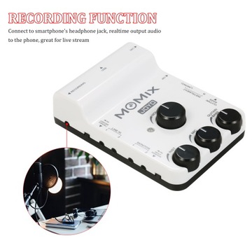 JOYO MOMIX USB Audio Interface Mixer Portable