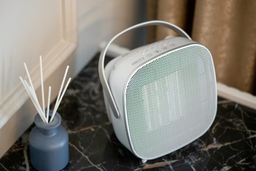 Керамический тепловентилятор со светодиодом