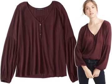 ABERCROMBIE Hollister Bluzka Henley USA XS