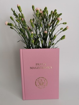Wydruk i oprawa PRACA MAGISTERSKA RÓŻOWA do 90 stron