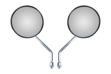 Хромированные круглые зеркала классические M8 WSK Romet Simson MZ ETZ TS Jawa CZ