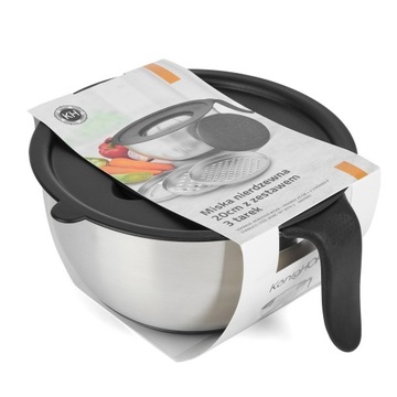 ЧАША ИЗ НЕРЖАВЕЮЩЕЙ СТАЛИ С ТЕРКОЙ KONIGHOFFER 20