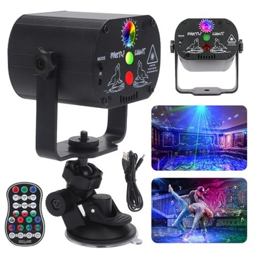 LASER PROJEKTOR DISCO DYSKOTEKOWY LAMPA 3D DISCO STROBOSKOP IMPREZOWY