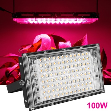 LAMPA PANEL DO WZROSTU UPRAWY ROŚLIN E27 LED 100W
