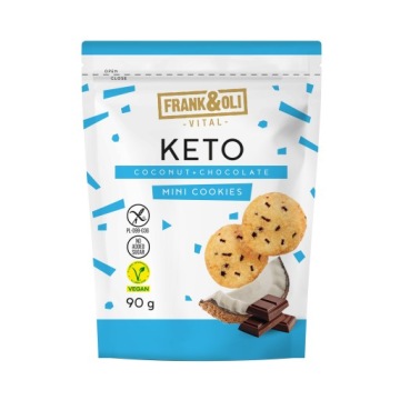 FRANK&OLI Міні печиво зі смаком кокоса і шоколаду 90 г Кето