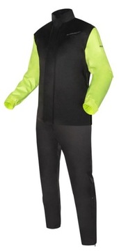 Kombinezon przeciwdeszczowy dwuczęściowy REBELHORN RAIN czarny fluo XXL