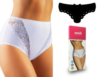 Majtki damskie Figi Emili Comfort ROSITA czarny L