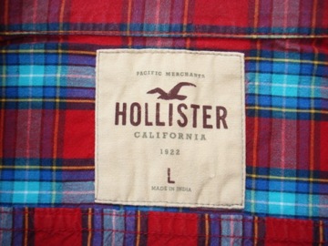 HOLLISTER Męska Koszula w Kratkę A&F r L