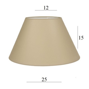 ABAŻUR do lampki beżowy kinkietu 3S 12/25 wys15 kremowy klosz do lampy
