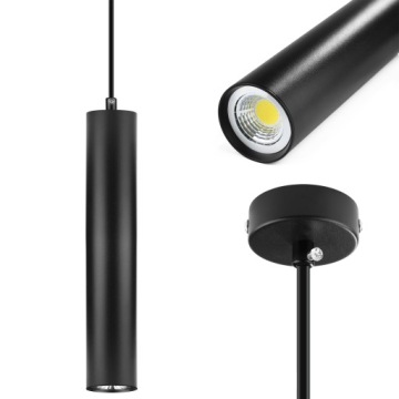 LAMPA WISZĄCA SUFITOWA LED TUBA CYLINDER RURA ZWIS SPOT SLIM METAL 8W 30cm