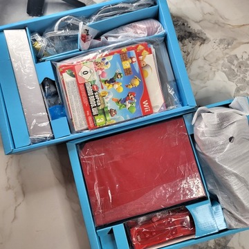 NINTENDO WII, 25-ЛЕТНЕЕ ЮБИЛЕЙНОЕ ИЗДАНИЕ MARIO, красная консоль, состояние, КОРОБКА 8/10