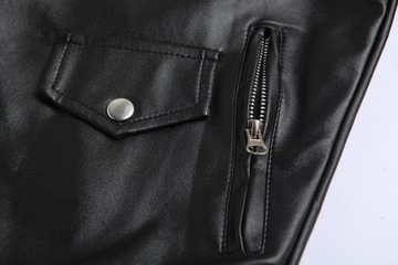 2023 Stand Collar PU Jacket Mens Fashion Leather J