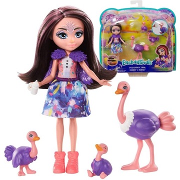 КУКЛА ENCHANTIMALS ОФЕЛИЯ СТРАУС СТРАУСОВАЯ СЕМЬЯ GTM32