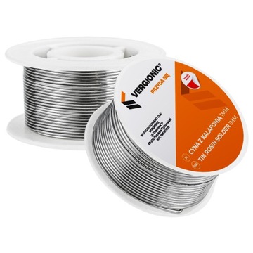 CYNA SPOIWO DO LUTOWANIA Z KALAFONIĄ STOP CYNY W ROLCE ROLKA SZPULA 1MM