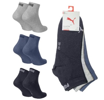 Skarpety zakostki quarter PUMA PREMIUM 3PAK 39/42