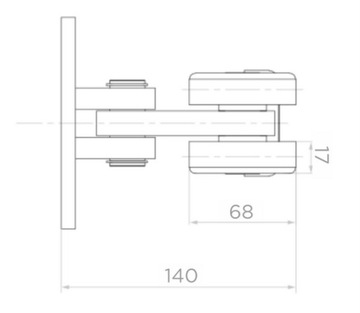 80-002 РОЛИКОВЫЙ ДЛЯ ОТДВИЖНЫХ ВОРОТ 80х80