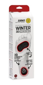 WKŁADKI SIDAS WINTER 3D MERINO M