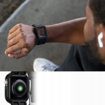 Чехол Spigen с ремешком для Apple Watch 9/8/7 45мм, чехол