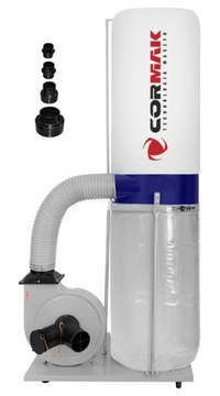 ODCIĄG TROCIN WIÓRÓW CORMAK 2530 m³/h 1,5 kW FM300 + REDUKCJA CHOINKOWA