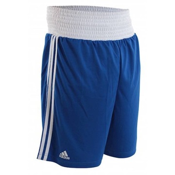 Szorty bokserskie Adidas AIBA Granatowy/Biały - Rozmiar: M