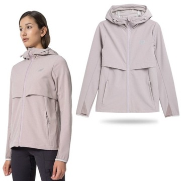 KURTKA DAMSKA 4F SOFTSHELL PRZECIWDESZCZOWA SPORTOWA WIOSENNA