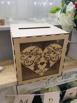 ДЕРЕВЯННАЯ КОРОБКА-КОНВЕРТ своими руками 25х25х25см Wz8