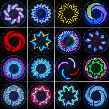 Лампа для велосипедного колеса со спицами, освещение велосипедного колеса, разноцветные огни