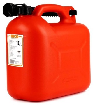 KANISTER PLASTIKOWY 10l PALSTIKOWY CZERWONY HICO