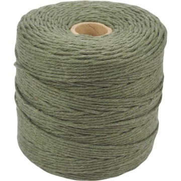 Sznurek do makram bawełniany KHAKI 2mm/300m