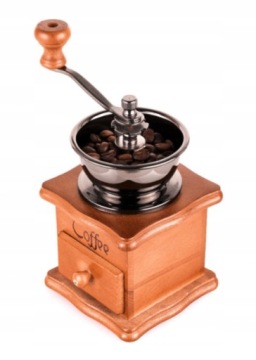 ДЕРЕВЯННЫЙ РУЧНОЙ ГРИЛЬ ДЛЯ ПОМОЛА КОФЕ И ПЕРЦА