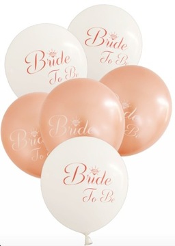 BALONY LATEKSOWE WIECZÓR PANIEŃSKI BRIDE TO BE 6x