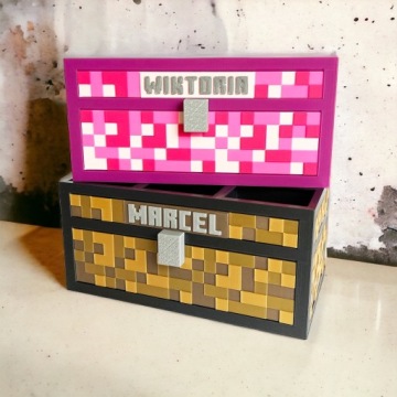 KAJAWIS Брелок Подвеска в стиле Майнкрафт Имя подарок ребенку БИО