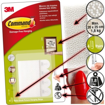 КОМАНДНАЯ РАМКА на липучке, МАЛЕНЬКАЯ НАБОР 4 = 8 ШТ. 1,8 кг 17202