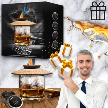 ZESTAW DO WĘDZENIA WHISKY DREWIENKA Prezent Święta
